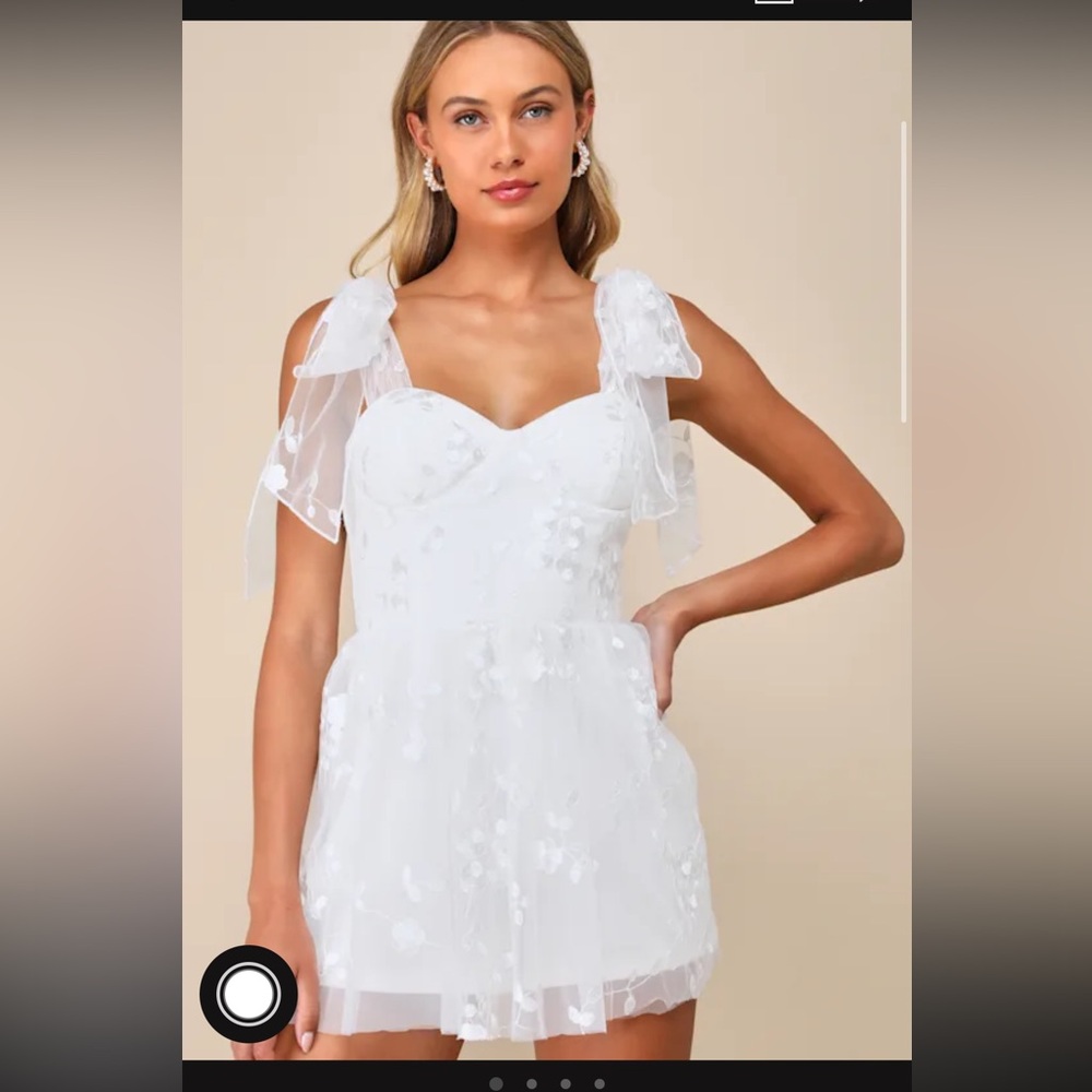 White romper never worn